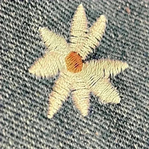 Shein Jean Shorts Embroidered Denim Plus Size 4XL Summer Festival Women's Summer - Picture 10 of 10